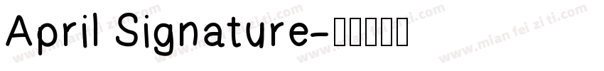 April Signature字体转换